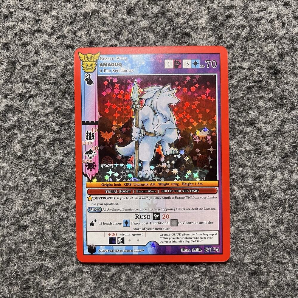 MetaZoo Native Amaguq 5/174 Big Box Full Holo Foil Card NM